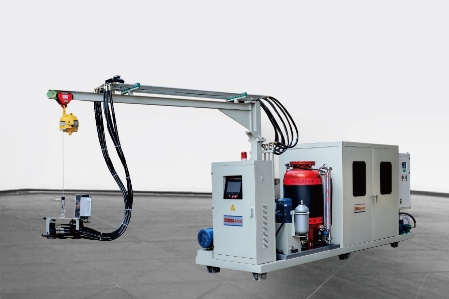 ট্র্যাক সহ সাইক্লোপেন্টেন পলিউরেথেন উচ্চ চাপ ফোমিং ইনজেকশন মেশিন ট্র্যাক সহ সাইক্লোপেন্টেন পলিউরেথেন উচ্চ চাপ ফোমিং ইনজেকশন মেশিন